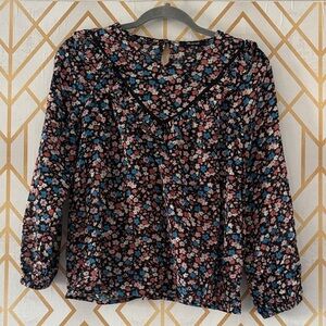 Madewell floral printed top size XXS